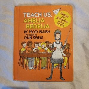 Teach Us Amelia Bedelia Peggy Parish Hardcover Weekly Reader Vintage Kids Book